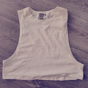 White crop top